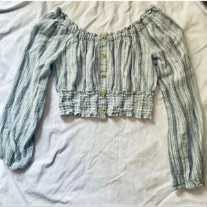 Crop top long sleeve shirt, American Eagle
